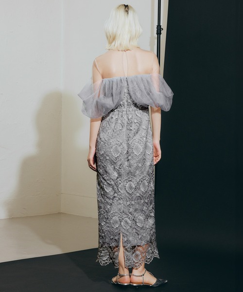 darial（ダリアル）の「【darial】offsholder lace dress / オフショルダーレースドレス（ドレス・レディース・ブラック/ブルー/ベージュ・S/M）」の12枚目の写真