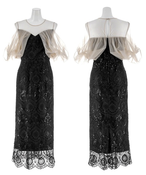 darial（ダリアル）の「【darial】offsholder lace dress / オフショルダーレースドレス（ドレス・レディース・ブラック/ブルー/ベージュ・S/M）」の13枚目の写真