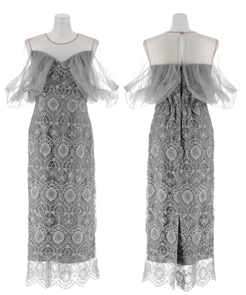 darial（ダリアル）の「【darial】offsholder lace dress / オフショルダーレースドレス（ドレス・レディース・ブラック/ブルー/ベージュ・S/M）」の14枚目の写真