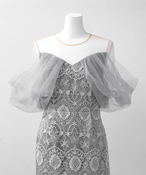 darial（ダリアル）の「【darial】offsholder lace dress / オフショルダーレースドレス（ドレス・レディース・ブラック/ブルー/ベージュ・S/M）」の18枚目の写真