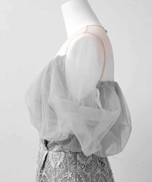 darial（ダリアル）の「【darial】offsholder lace dress / オフショルダーレースドレス（ドレス・レディース・ブラック/ブルー/ベージュ・S/M）」の20枚目の写真