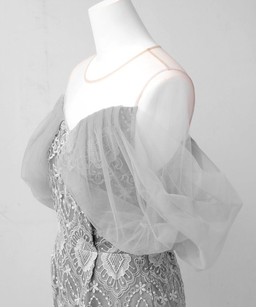 darial（ダリアル）の「【darial】offsholder lace dress / オフショルダーレースドレス（ドレス・レディース・ブラック/ブルー/ベージュ・S/M）」の21枚目の写真