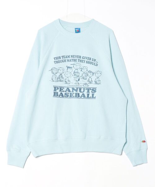 FRUIT OF THE LOOM(フルーツオブザルーム)の「【FRUIT OF THE LOOM/フルーツオブザルーム】<FRUIT OF THE LOOM x PEANUTS> 甘編み裏毛スウェット4(スウェット・レディース・サックスブルー・M/L)」の3枚目の写真