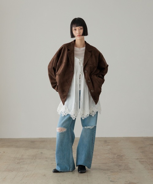 LOWRYS FARM（ローリーズファーム）の「２ＷＡＹバテンレースミニワンピース 645423（ワンピース・レディース・アイボリー/ブラック・FREE）」の19枚目の写真