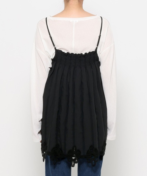 LOWRYS FARM（ローリーズファーム）の「２ＷＡＹバテンレースミニワンピース 645423（ワンピース・レディース・アイボリー/ブラック・FREE）」の9枚目の写真