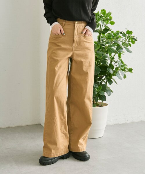 ear PAPILLONNER(イアパピヨネ)の「切替パンツ【SUM1 STYLE】(その他パンツ・レディース・キャメル・FREE)」の15枚目の写真