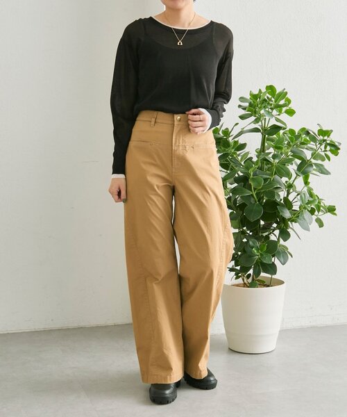 ear PAPILLONNER(イアパピヨネ)の「切替パンツ【SUM1 STYLE】(その他パンツ・レディース・キャメル・FREE)」の20枚目の写真