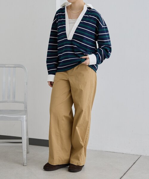 ear PAPILLONNER(イアパピヨネ)の「切替パンツ【SUM1 STYLE】(その他パンツ・レディース・キャメル・FREE)」の10枚目の写真