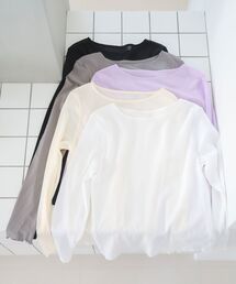 le.coeur blanc | シアークルーネックプルオーバー(Tシャツ/カットソー)