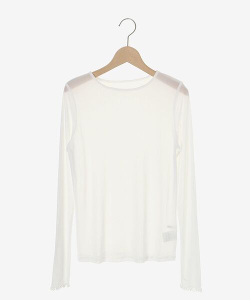 le.coeur blanc（ルクールブラン）の「シアークルーネックプルオーバー（Tシャツ/カットソー・レディース・ラベンダー/ブラック/ホワイト/グレー/オフホワイト・38）」の20枚目の写真