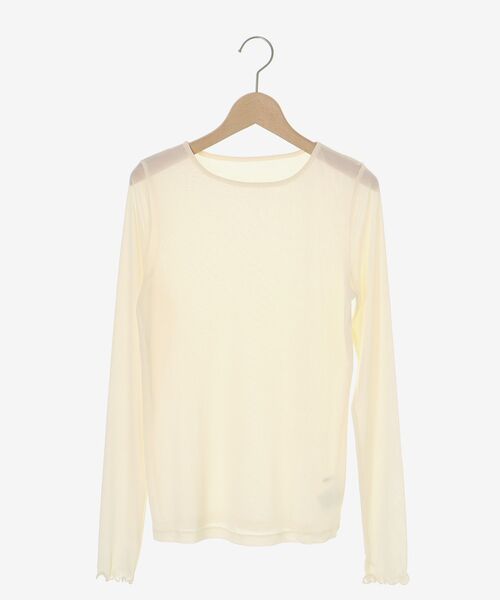le.coeur blanc（ルクールブラン）の「シアークルーネックプルオーバー（Tシャツ/カットソー・レディース・ラベンダー/ブラック/ホワイト/グレー/オフホワイト・38）」の18枚目の写真