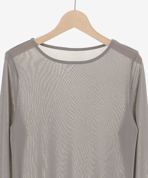 le.coeur blanc（ルクールブラン）の「シアークルーネックプルオーバー（Tシャツ/カットソー・レディース・ラベンダー/ブラック/ホワイト/グレー/オフホワイト・38）」の12枚目の写真