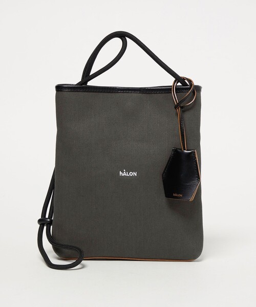 定価：33000円 極美品 arron アローン 巾着型 ショルダーバッグ 黒 セール】＜hALON＞ボンディング ミニ ショルダーバッグ（ショルダー