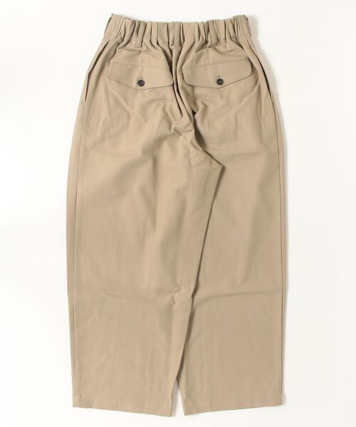 my beautiful landlet(マイビューティフルランドレット)の「【my beautiful landlet】 HIGH-TWIST TWILL TUCK WIDE PANTS(その他パンツ・メンズ・ベージュ/ネイビー/ブラック・1/2/0)」の4枚目の写真