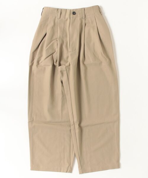 my beautiful landlet(マイビューティフルランドレット)の「【my beautiful landlet】 HIGH-TWIST TWILL TUCK WIDE PANTS(その他パンツ・メンズ・ベージュ/ネイビー/ブラック・1/2/0)」の16枚目の写真