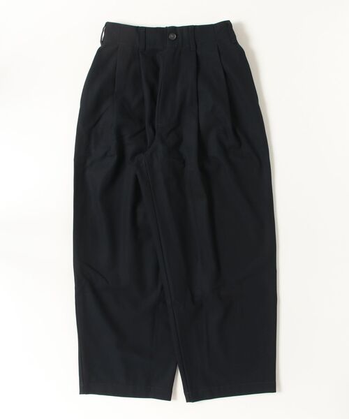 my beautiful landlet(マイビューティフルランドレット)の「【my beautiful landlet】 HIGH-TWIST TWILL TUCK WIDE PANTS(その他パンツ・メンズ・ベージュ/ネイビー/ブラック・1/2/0)」の17枚目の写真