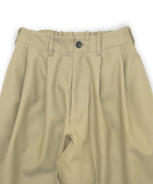 my beautiful landlet(マイビューティフルランドレット)の「【my beautiful landlet】 HIGH-TWIST TWILL TUCK WIDE PANTS(その他パンツ・メンズ・ベージュ/ネイビー/ブラック・1/2/0)」の6枚目の写真
