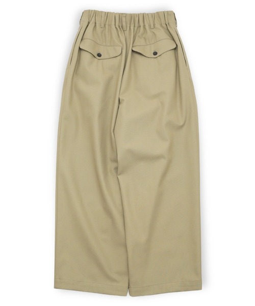 my beautiful landlet(マイビューティフルランドレット)の「【my beautiful landlet】 HIGH-TWIST TWILL TUCK WIDE PANTS(その他パンツ・メンズ・ベージュ/ネイビー/ブラック・1/2/0)」の10枚目の写真