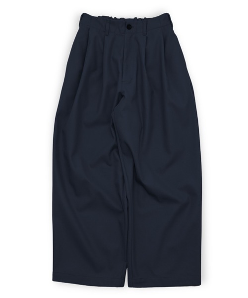my beautiful landlet(マイビューティフルランドレット)の「【my beautiful landlet】 HIGH-TWIST TWILL TUCK WIDE PANTS(その他パンツ・メンズ・ベージュ/ネイビー/ブラック・1/2/0)」の11枚目の写真