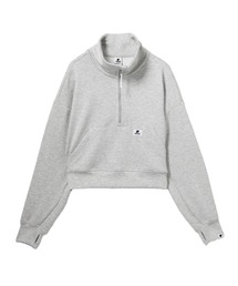 CROP ZIP-UP PULLOVER