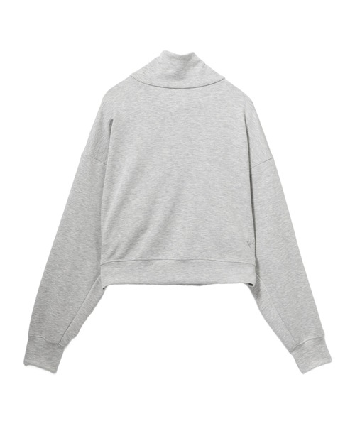 A BATHING APE（アベイシングエイプ）の「CROP ZIP-UP PULLOVER（スウェット・レディース・グレー・SMALL/X-SMALL）」の2枚目の写真
