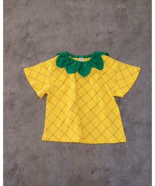 nicohrat（ニコフラート）の「ニコフラート いちご・パインなりきり Tシャツ（Tシャツ/カットソー・キッズ・イエロー/ピンク/レッド・90cm/100cm/110cm/120cm/130cm/140cm）」の17枚目の写真