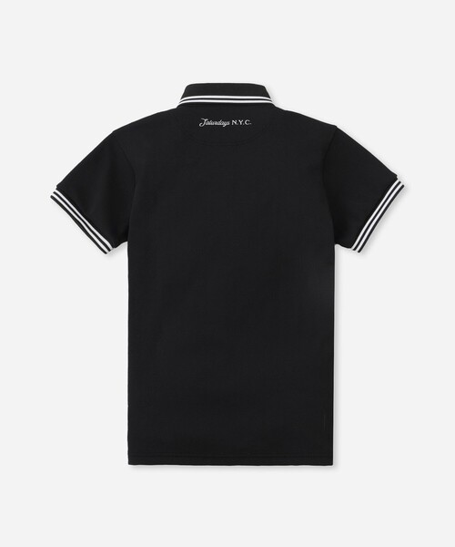 Saturdays Golf(サタデーズゴルフ)の「SS Popcorn Knit Shirt | WOMEN(ポロシャツ・レディース・ブラック/ホワイト・L/M/S)」の3枚目の写真