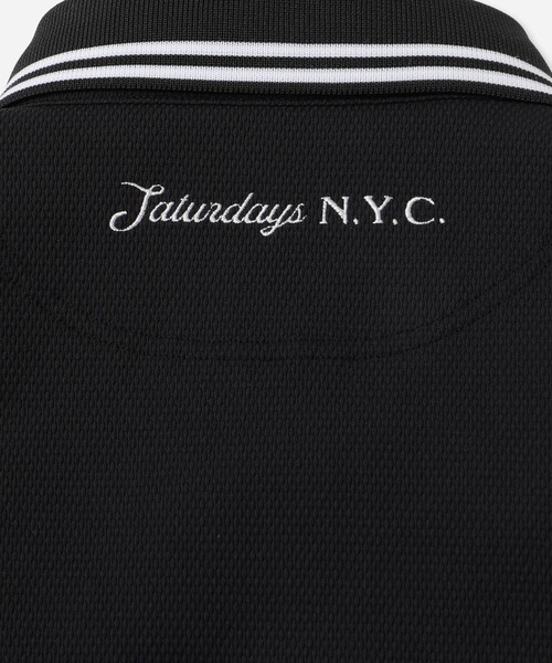 Saturdays Golf(サタデーズゴルフ)の「SS Popcorn Knit Shirt | WOMEN(ポロシャツ・レディース・ブラック/ホワイト・L/M/S)」の8枚目の写真