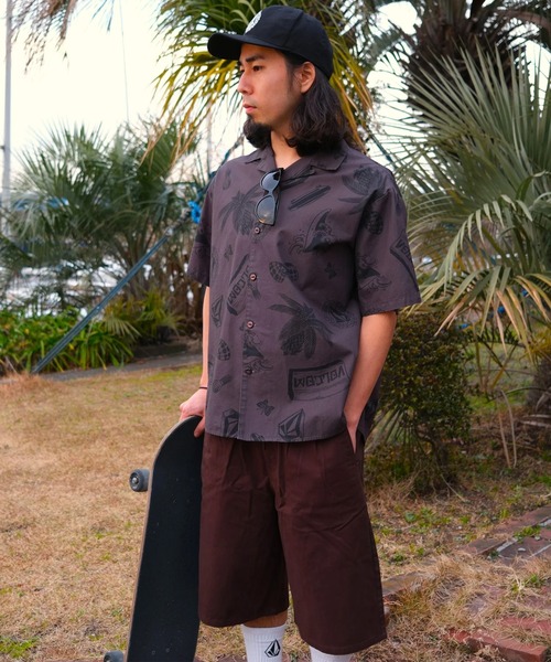 VOLCOM（ボルコム）の「VOLCOM/ボルコム メンズ 半袖シャツ VSH261001（シャツ/ブラウス・メンズ・ブルー/スミクロ・L/M）」の10枚目の写真