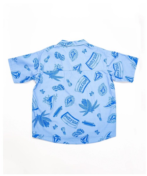 VOLCOM（ボルコム）の「VOLCOM/ボルコム メンズ 半袖シャツ VSH261001（シャツ/ブラウス・メンズ・ブルー/スミクロ・L/M）」の4枚目の写真