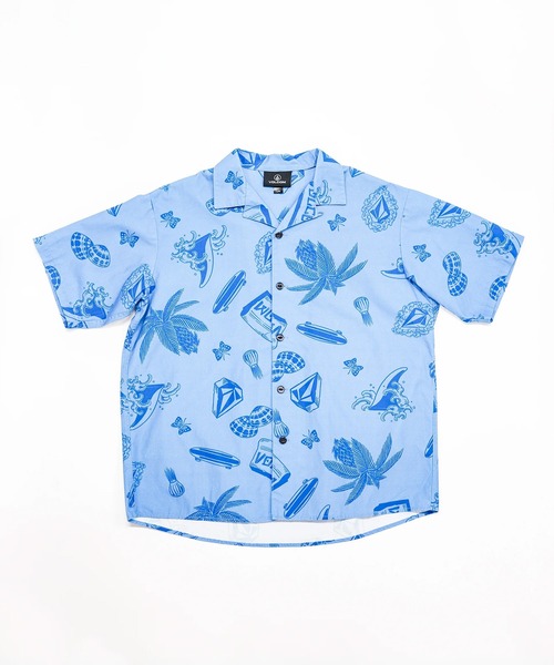 VOLCOM（ボルコム）の「VOLCOM/ボルコム メンズ 半袖シャツ VSH261001（シャツ/ブラウス・メンズ・ブルー/スミクロ・L/M）」の3枚目の写真