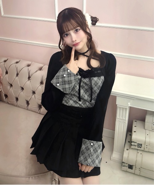 one way（ワンウェイ）の「チェック×ボレロ風トップス（Tシャツ/カットソー・レディース・ブラック系その他/ホワイト系その他/グレー系その他/ブラウン系その他/ブラウン系その他2・FREE）」の14枚目の写真