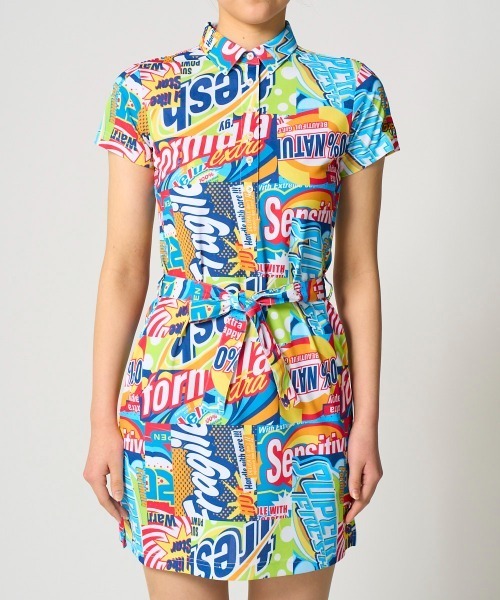 Loudmouth（ラウドマウス）の「LOUDMOUTH/ラウドマウス ゴルフウェア プレミアムカノコ 吸汗速乾 UVカット 接触冷感 総柄 ワンピース（ワンピース・レディース・その他4/その他/その他1/その他2/その他3・S/L/M）」の3枚目の写真