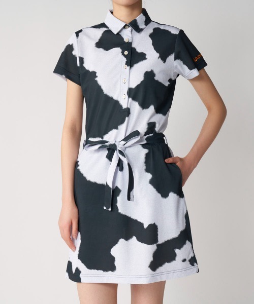 Loudmouth（ラウドマウス）の「LOUDMOUTH/ラウドマウス ゴルフウェア プレミアムカノコ 吸汗速乾 UVカット 接触冷感 総柄 ワンピース（ワンピース・レディース・その他4/その他/その他1/その他2/その他3・S/L/M）」の2枚目の写真