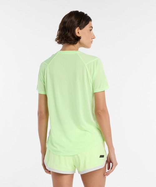 NEW BALANCE(ニューバランス)の「Athletics ショートスリーブTシャツ(Tシャツ/カットソー・レディース・ライム/ライトパープル・X-LARGE/LARGE/MEDIUM/SMALL)」の11枚目の写真
