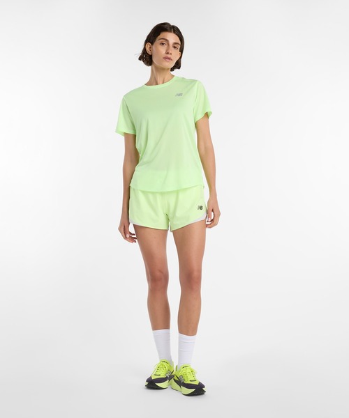 NEW BALANCE(ニューバランス)の「Athletics ショートスリーブTシャツ(Tシャツ/カットソー・レディース・ライム/ライトパープル・X-LARGE/LARGE/MEDIUM/SMALL)」の15枚目の写真