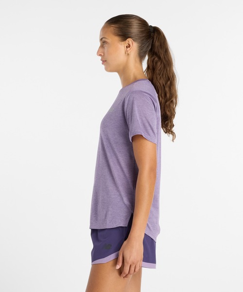 NEW BALANCE(ニューバランス)の「Athletics ショートスリーブTシャツ(Tシャツ/カットソー・レディース・ライム/ライトパープル・X-LARGE/LARGE/MEDIUM/SMALL)」の3枚目の写真