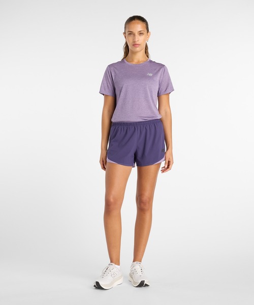 NEW BALANCE(ニューバランス)の「Athletics ショートスリーブTシャツ(Tシャツ/カットソー・レディース・ライム/ライトパープル・X-LARGE/LARGE/MEDIUM/SMALL)」の8枚目の写真
