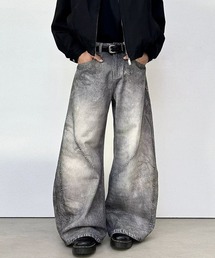 Ressaca | ユーズド加工プリントワイドパンツ(その他パンツ)