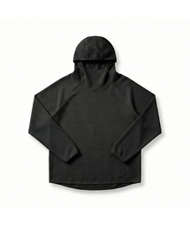 HELLOJUN（へロージュン）の「ライトウェイトエアトレーニングワッフルフードパーカー[ブラック]（パーカー）」