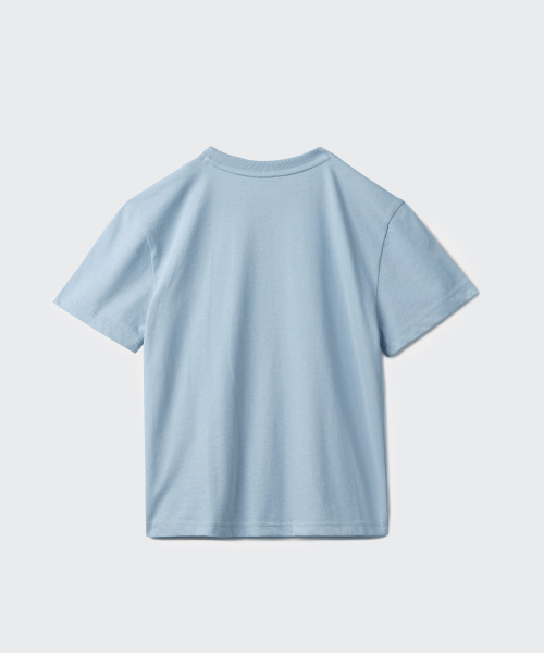 MUSINSA STANDARD KIDS（ムシンサスタンダードキッズ）の「リラックスドクルーネックTシャツ[ブルーグレー]（Tシャツ/カットソー・レディース・その他・130/140/150/160/100/110/120）」の3枚目の写真