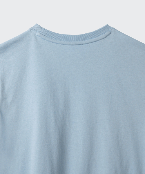 MUSINSA STANDARD KIDS（ムシンサスタンダードキッズ）の「リラックスドクルーネックTシャツ[ブルーグレー]（Tシャツ/カットソー・レディース・その他・130/140/150/160/100/110/120）」の5枚目の写真