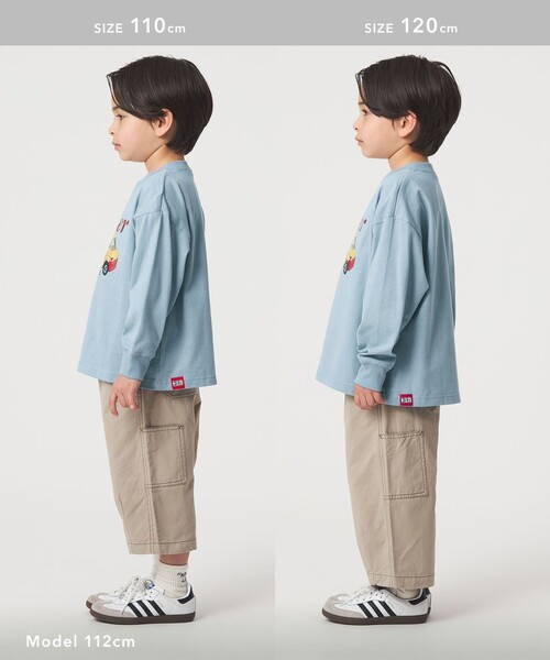 green label relaxing(グリーンレーベルリラクシング)の「【別注】<TOMICA>長袖 Tシャツ / キッズ 100cm-120cm(Tシャツ/カットソー・キッズ・グレー系/ライトブルー/ライトグレー・120cm/110cm/100cm)」の7枚目の写真