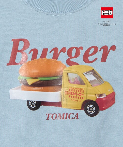 green label relaxing(グリーンレーベルリラクシング)の「【別注】<TOMICA>長袖 Tシャツ / キッズ 100cm-120cm(Tシャツ/カットソー・キッズ・グレー系/ライトブルー/ライトグレー・120cm/110cm/100cm)」の16枚目の写真