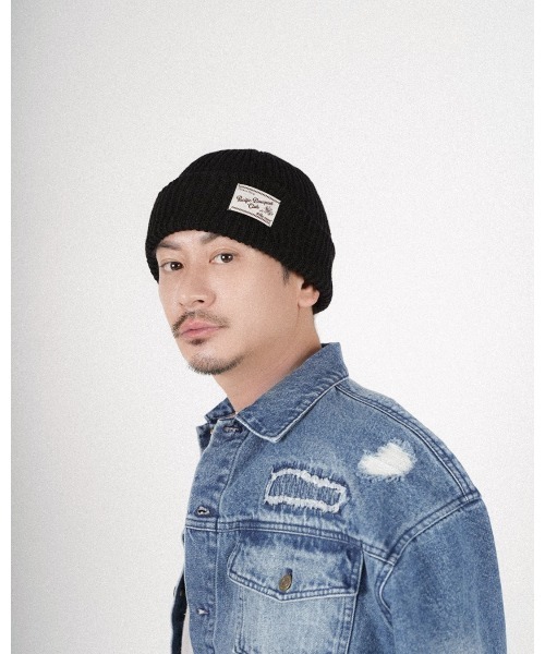 #Re:room(リルーム)の「ブーケットクラブカラーニットキャップ(ニットキャップ/ビーニー・メンズ・ブラック/ブルー/ベージュ/オレンジ・FREE)」の14枚目の写真