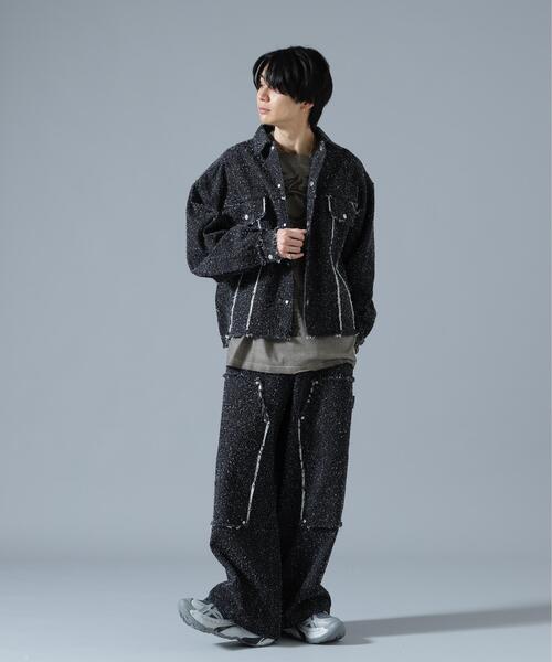 DANKE SCHON(ダンケシェーン)の「DankeSchon/ダンケシェーン/NEEDLEPUNCH DENIM W-KNEE PANTS(デニムパンツ・レディース・ブラック/ブルー/ホワイト・M/S/L)」の10枚目の写真
