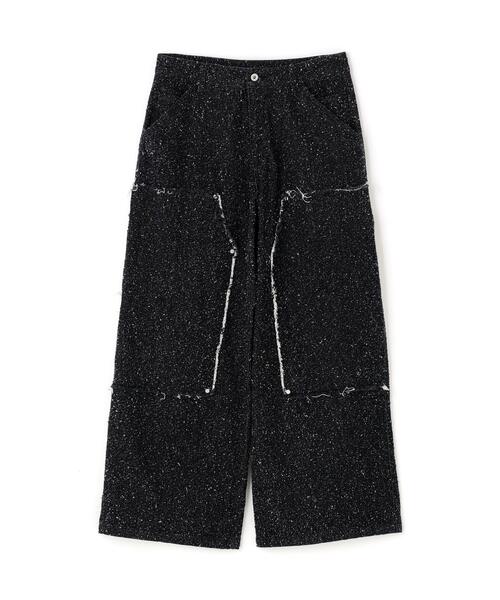 DANKE SCHON(ダンケシェーン)の「DankeSchon/ダンケシェーン/NEEDLEPUNCH DENIM W-KNEE PANTS(デニムパンツ・レディース・ブラック/ブルー/ホワイト・M/S/L)」の11枚目の写真