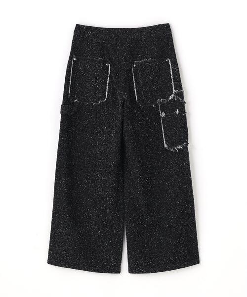 DANKE SCHON(ダンケシェーン)の「DankeSchon/ダンケシェーン/NEEDLEPUNCH DENIM W-KNEE PANTS(デニムパンツ・レディース・ブラック/ブルー/ホワイト・M/S/L)」の12枚目の写真