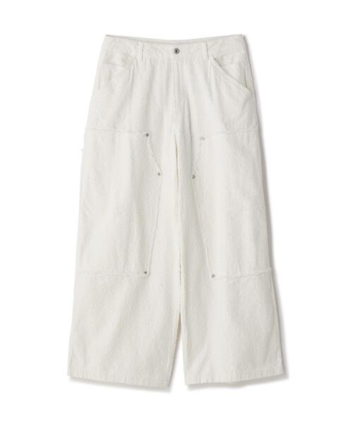 DANKE SCHON(ダンケシェーン)の「DankeSchon/ダンケシェーン/NEEDLEPUNCH DENIM W-KNEE PANTS(デニムパンツ・レディース・ブラック/ブルー/ホワイト・M/S/L)」の18枚目の写真