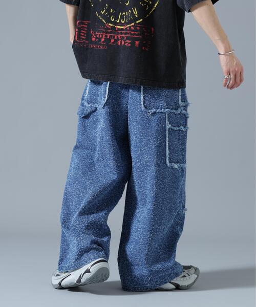 DANKE SCHON(ダンケシェーン)の「DankeSchon/ダンケシェーン/NEEDLEPUNCH DENIM W-KNEE PANTS(デニムパンツ・レディース・ブラック/ブルー/ホワイト・M/S/L)」の21枚目の写真